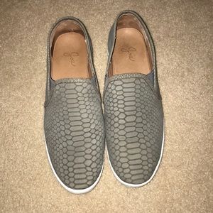 Joie Kidmore Grey Snakeskin Sneakers